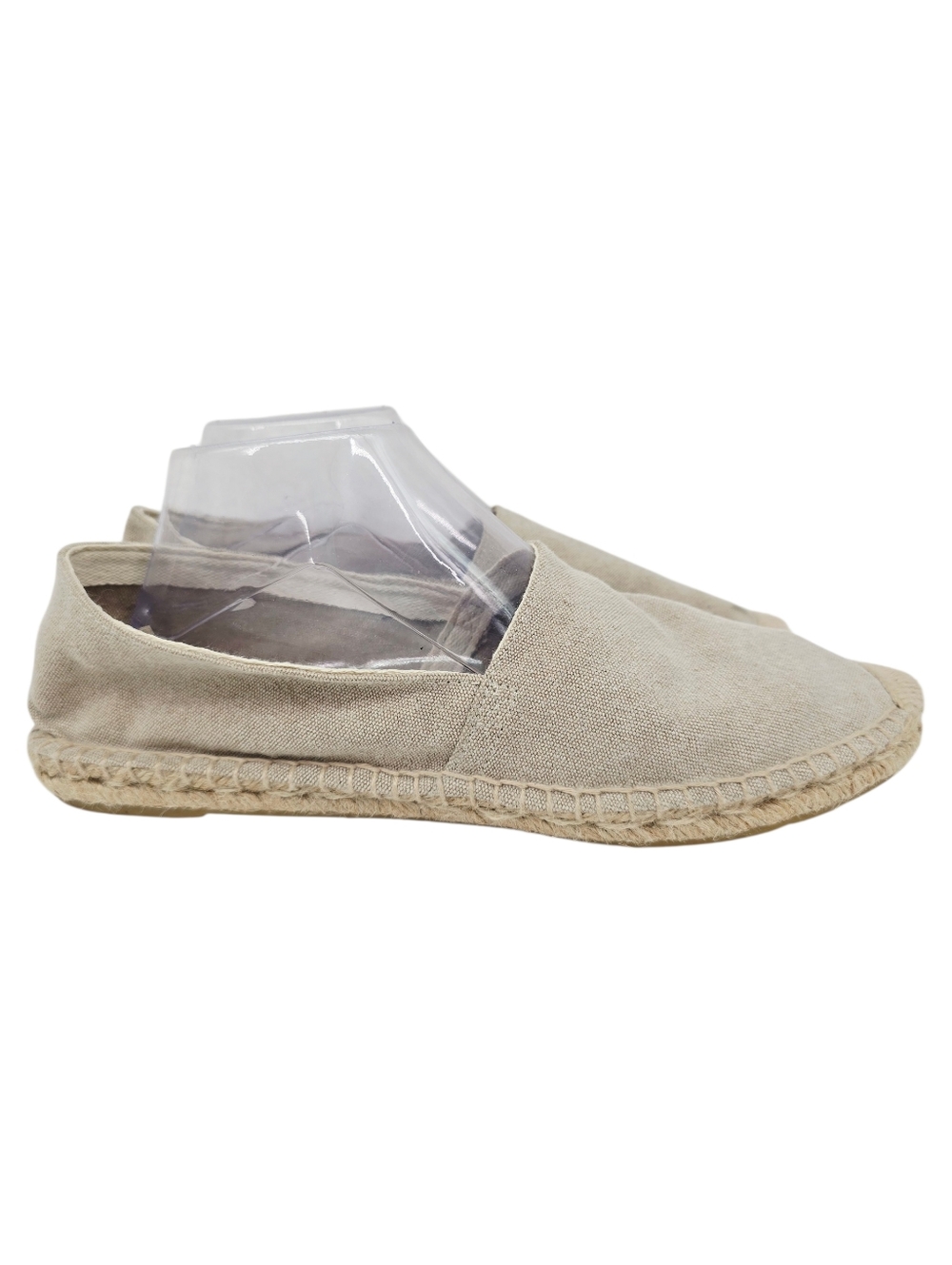 J.Crew Espadrille Canvas Flats Shoes Cream 10